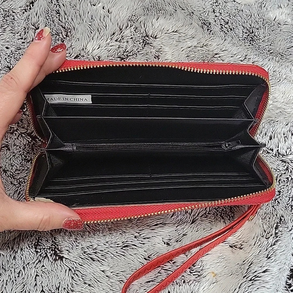 Red Zip Wallet - Picture 3 of 4